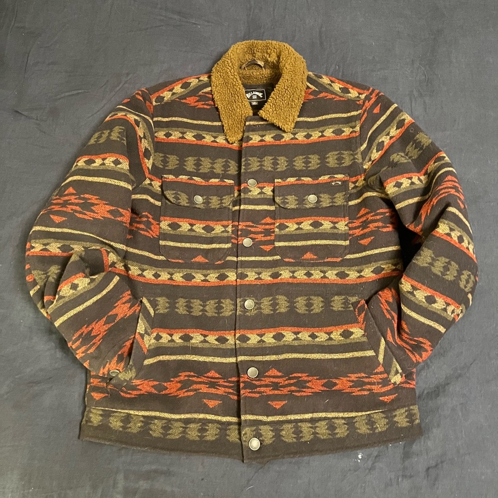 Men’s Billabong Barlow Sherpa Jacket, Aztec pattern, L